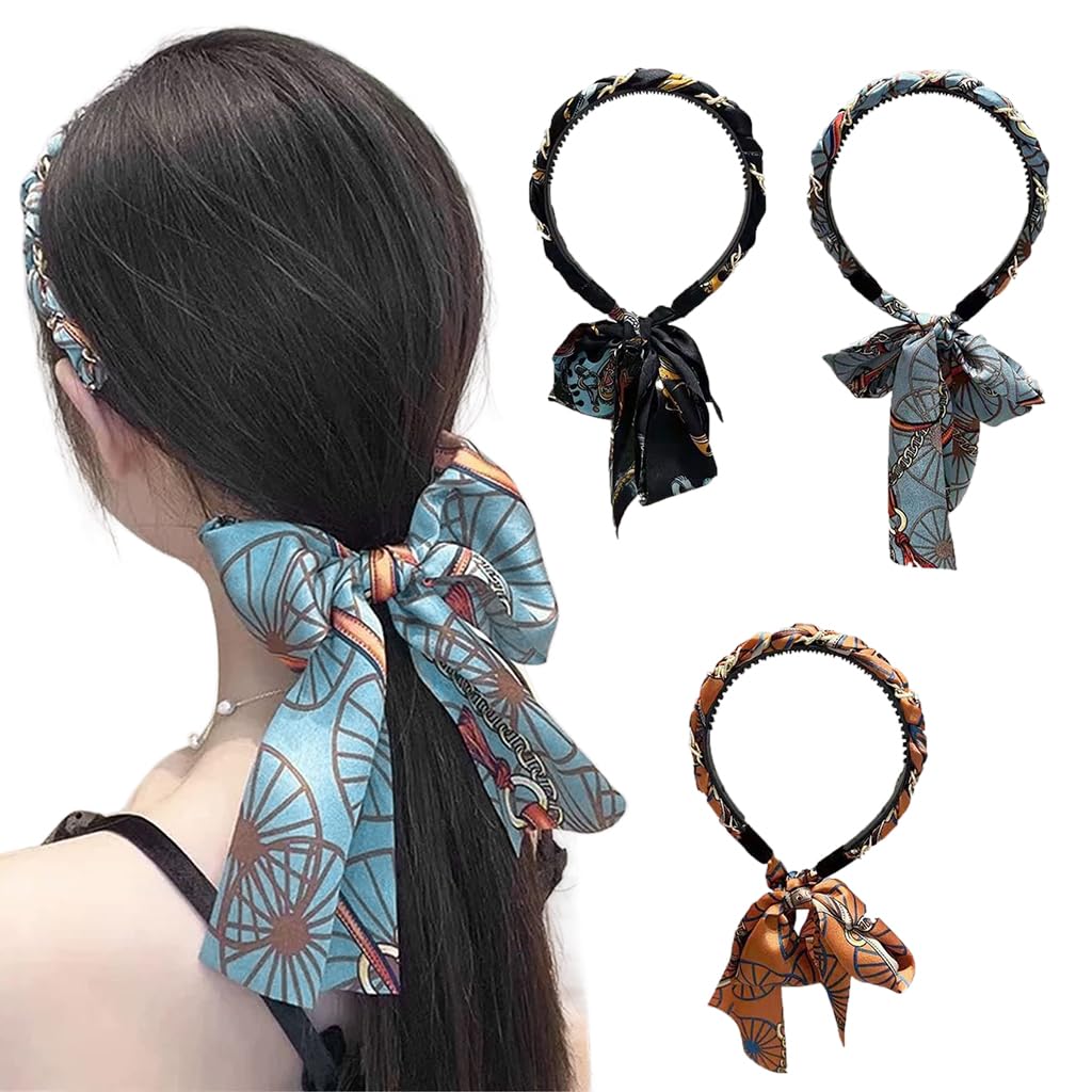 PALAY 3Pcs Floral Headbands for Girls Chic 2 in 1 Ribbon Head Bands for Hair Braiding Countryside Style Floral Ribbon Hair Braiding Headband Chic Girls Headband Fashion Hair Accessories PALAY 3Pcs Floral Headbands for Girls Chic 2 in 1 Ribbon Head Bands for Hair Braiding Countryside Style Floral Ribbon Hair Braiding Headband Chic Girls Headband Fashion Hair Accessories